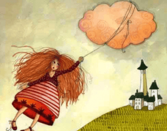 bambina-vola-legata-alla-nuvola